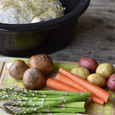 Crock Pot Roasted Chicken & Vegetables