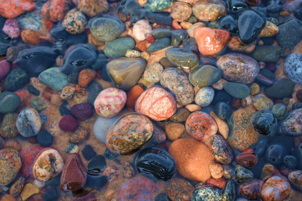Creating Your Affordable Vacation. Colorful rocks.