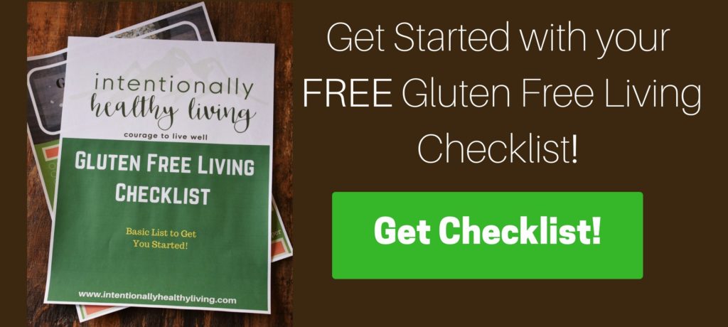 FREE Gluten Free living Checklist by Intentionallyhealthyliving.com