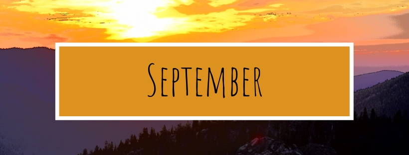 12 Monthly Steps to Better Health. September with sunrise.