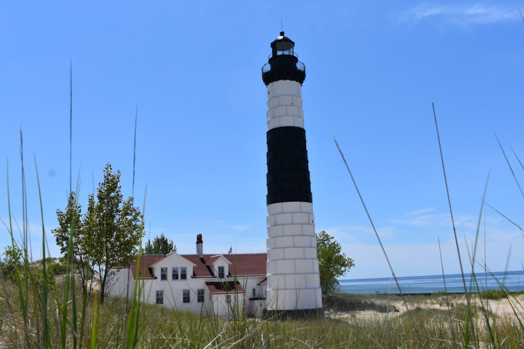 Explore Michigan Lighthouses & Sand Dunes. Big Sable Lighthouse.