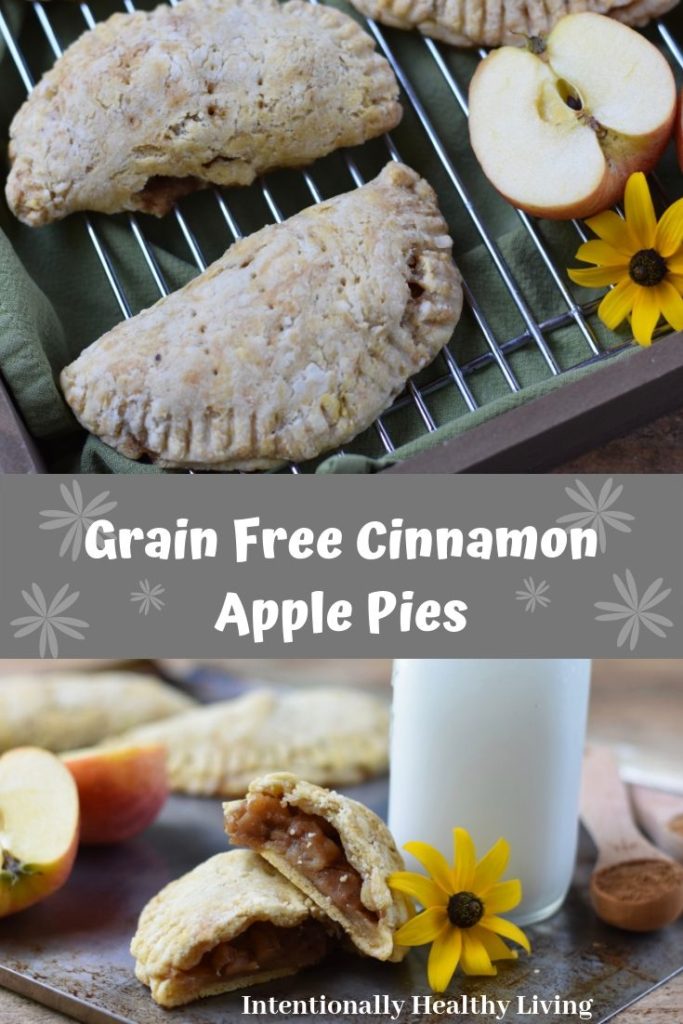 Grain Free Cinnamon Apple Hand Pies.  Recipe at Intentionally Healthy Living.