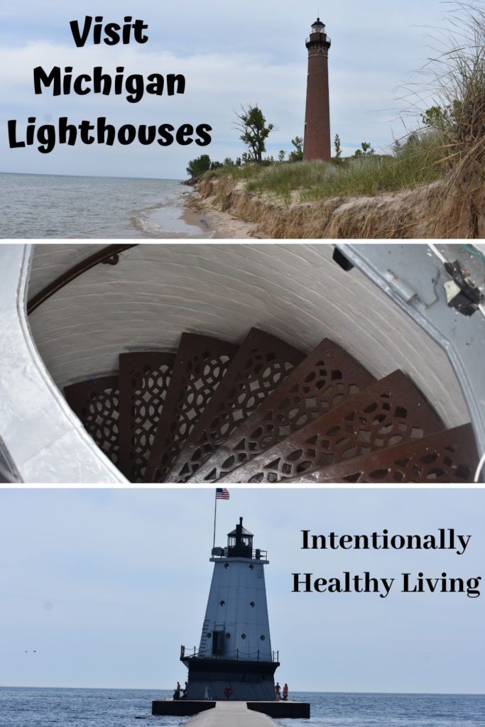 Explore Michigan Lighthouses & Sand Dunes. #lighthouses #puremichigan #familyfriendlytrips #hikemichigan #sanddunes #silverlake #lighthousesofmichigan