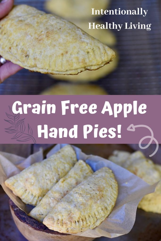 Grain Free Cinnamon Apple Hand Pie. #applepie #grainfree #cleaneating #glutenfree #healthydesserts #foodallergies #paleo #keto