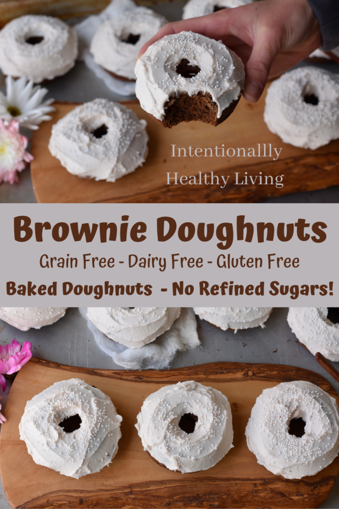 Grain Free Brownie Doughnuts #glutenfree #dairyfree #breakfast #cleaneating #keto #healthyliving