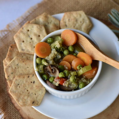 Vegetable Broth and Vegetable Quinoa Soup