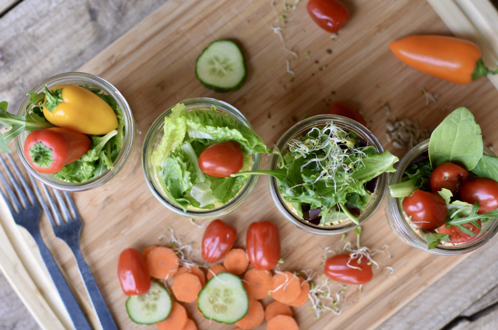 Tips to Boost Immunity against cold with jar salads and vegetables.