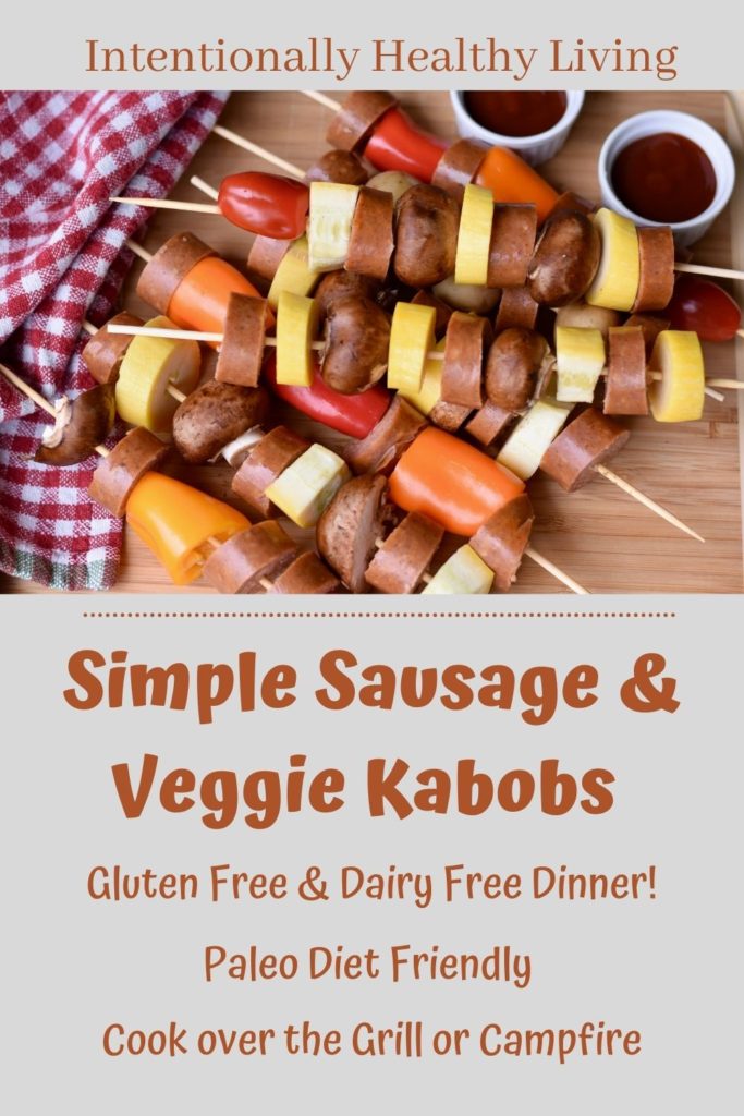 Simple Sausage and Veggie Kabobs #summerfood #paleo #keto #nutrientdense #glutenfree #grainfree #BBQ #campingmeals #RVlife