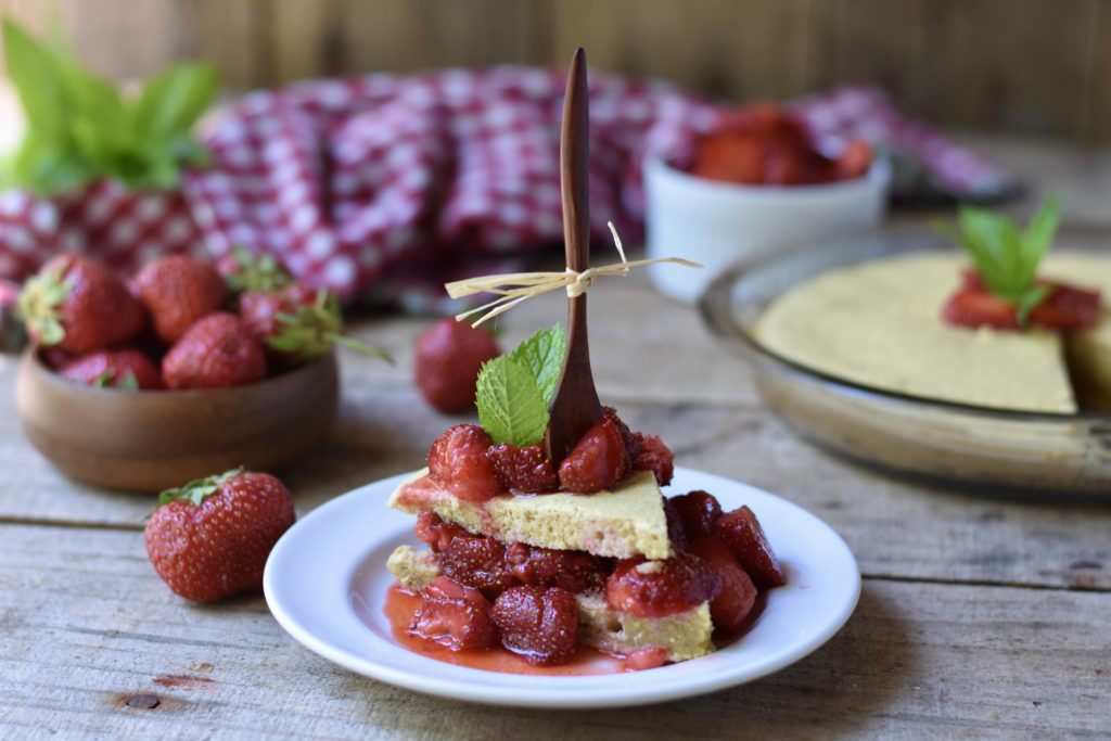 Keep the holidays healthy without compromising your diet with grain free strawberry shortcake.