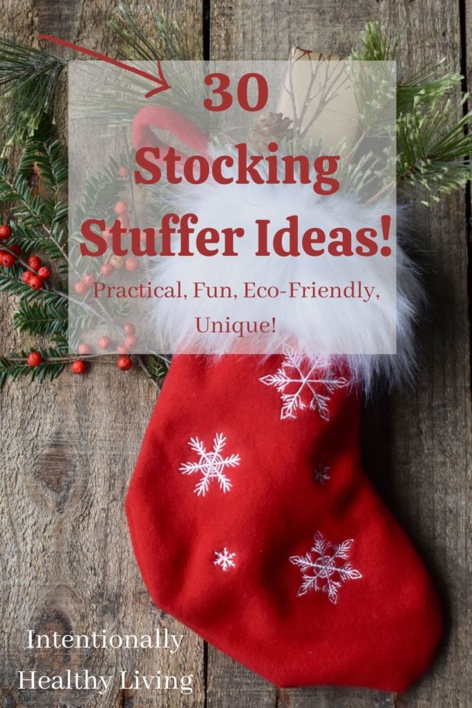 Natural Living Stocking Stuffer Gift Ideas #christmas #stockings #giftgiving #kids #family #holidays #santa #healthyliving #eco-friendlyideas #praticalgiving