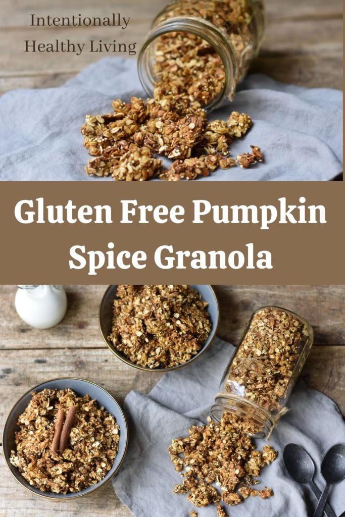 Gluten free pumpkin spice granola #nutritiousbreakfast #cleaneating #healthyliving #kidsbreakfast #spices #holidayfood #nutrientdense #healthysnacks