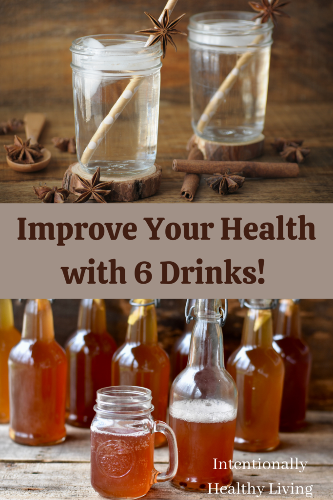 Drinks to Improve Your Health #kombucha #grainfree #womenshealth #guthealth #lowerinflammation #keto #paleo #healthyliving #cleaneating #loseweight