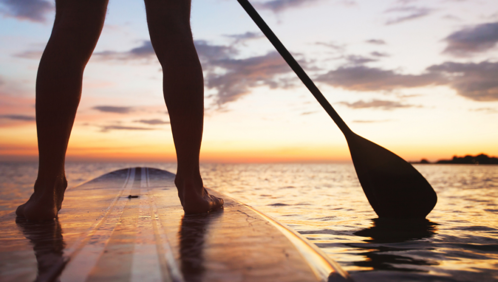 Try SUP for a healthy outdoor warm weather activity.