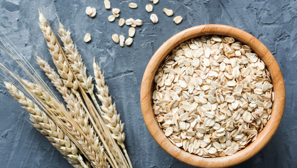 Benefits from soaking seeds and grains with a bowl of rolled oats.